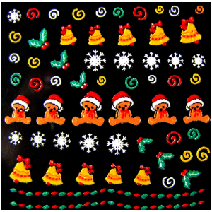 3-D Decals Christmas (XST04)