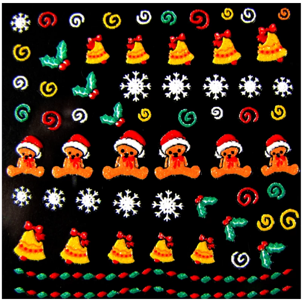3-D Decals Christmas (XST04)