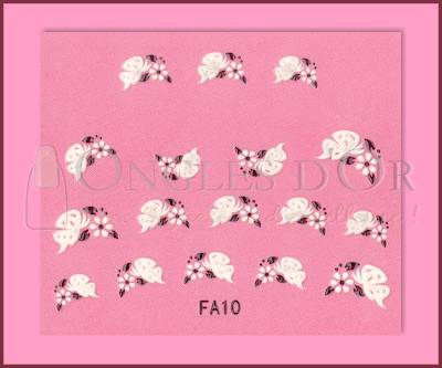 3-D Nail Sticker French Style Butterfly FA10