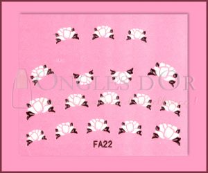3-D Nail Sticker French Style Flower FA22