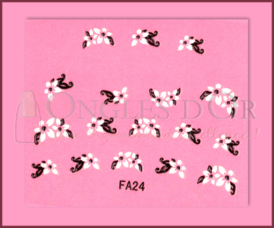 3-D Nail Sticker French Style Model FA24
