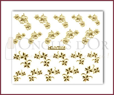 3-D Nail Sticker Gold (D3DT005O)