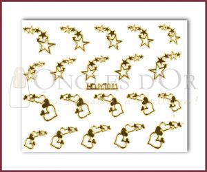 3-D Nail Sticker Gold (D3DT011O)