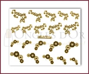 3-D Nail Sticker Gold (D3DT014O)