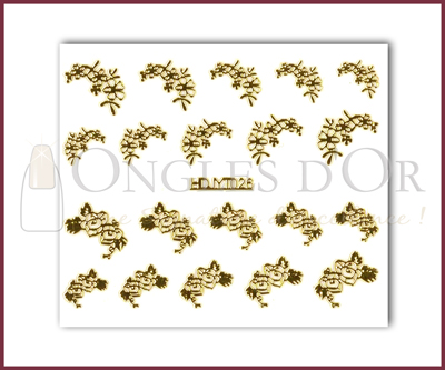 3-D Nail Sticker Gold (D3DT026O)