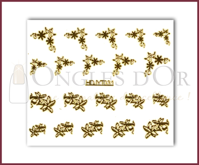 3-D Nail Sticker Gold (D3DT031O)