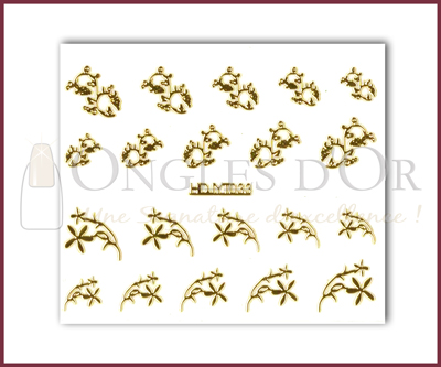 3-D Nail Sticker Gold (D3DT033O)