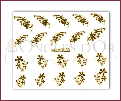 3-D Nail Sticker Gold (D3DT039O)