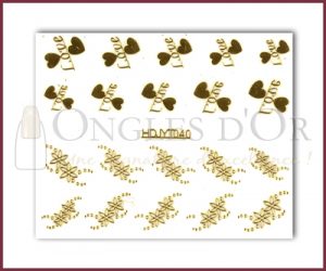3-D Nail Sticker Gold (D3DT040O)