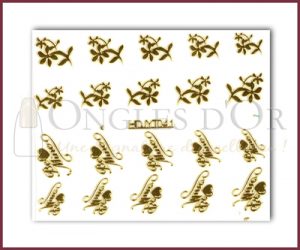 3-D Nail Sticker Gold (D3DT041O)
