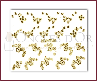 3-D Nail Sticker Gold (D3DT045O)
