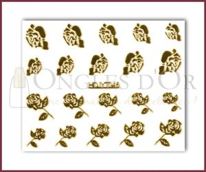 3-D Nail Sticker Gold (D3DT046O)