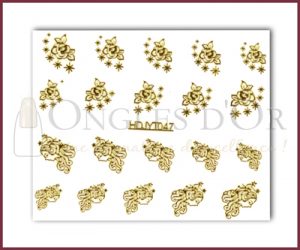 3-D Nail Sticker Gold (D3DT047O)
