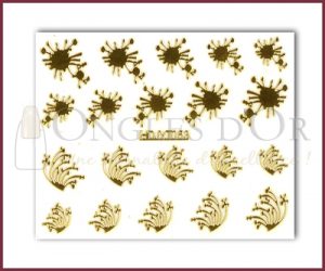 3-D Nail Sticker Gold (D3DT053O)