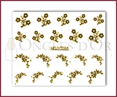 3-D Nail Sticker Gold (D3DT065O)