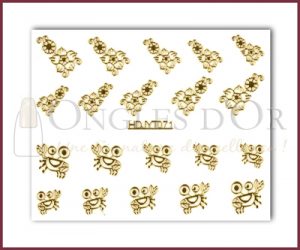 3-D Nail Sticker Gold (D3DT071O)