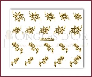 3-D Nail Sticker Gold (D3DT074O)