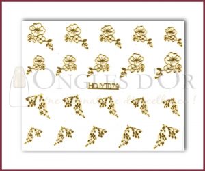 3-D Nail Sticker Gold (D3DT079O)