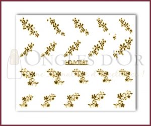 3-D Nail Sticker Gold (D3DT087O)