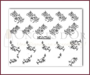 3-D Nail Sticker Silver (D3DT080A)