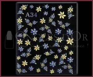 3-D Nail Sticker model A34
