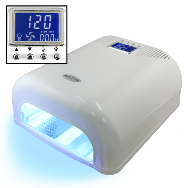 36 Watts UV Lamp with 5s to 15min Timer (elect.) – White