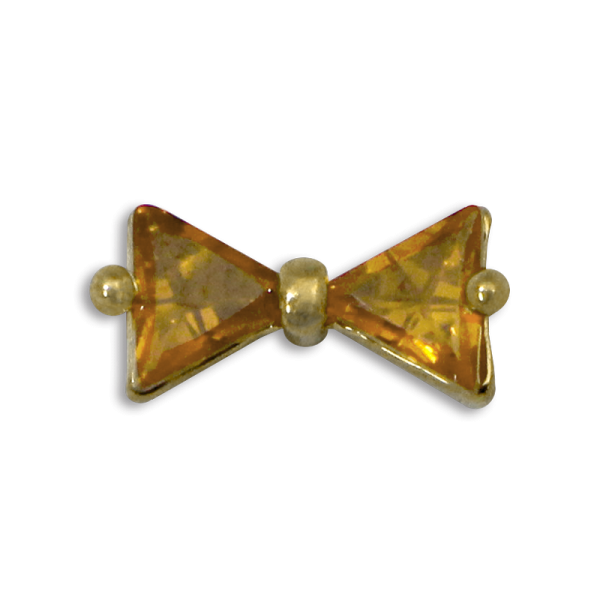 3D Nail Decoration – Bow #03 – Gold/Yellow