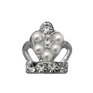 3D Nail Decoration - Crown #35 - White