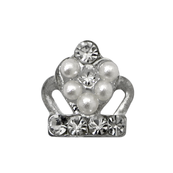 3D Nail Decoration – Crown #35 – White