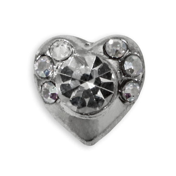 3D Nail Decoration - Heart #185 - Clear