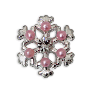 3D Nail Decoration - Snowflake #39 - Pink