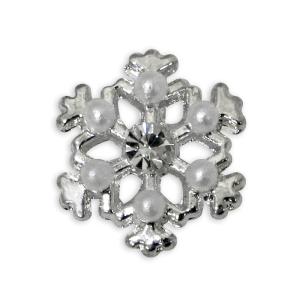 3D Nail Decoration - Snowflake #39 - White