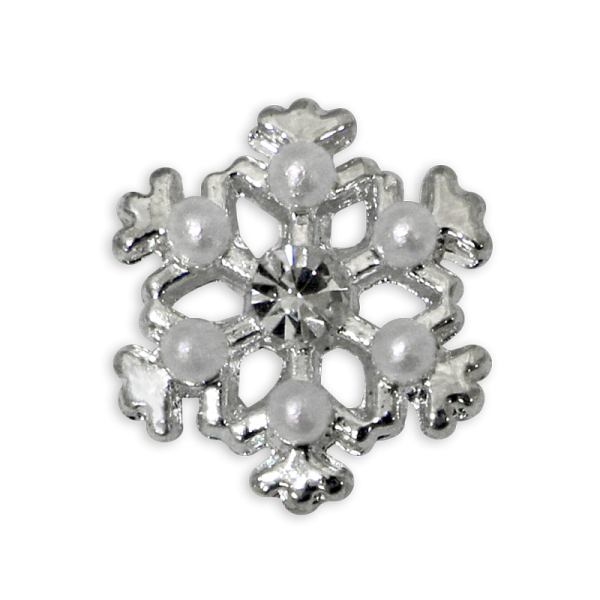 3D Nail Decoration – Snowflake #39 – White