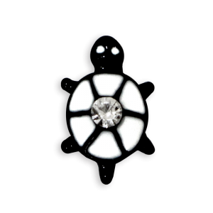 3D Nail Decoration - Turtle #65 - Black