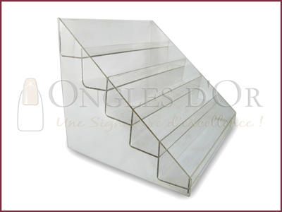 Acrylic Display for Polish Bottles – Staircase 40 bottles