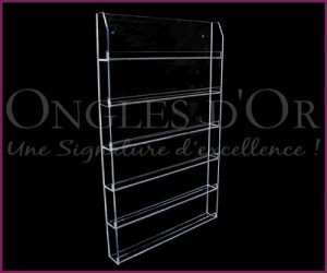 Acrylic Display for Polish Bottles - Wall Display 60 Bottles