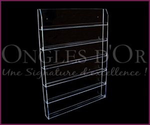 Acrylic Display for Polish Bottles - Wall Display 72 Bottles