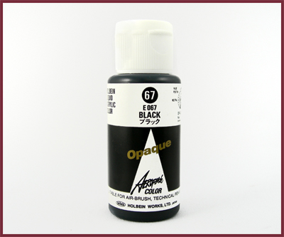 Airbrush Paint – Opaque Black (E067) 35 mL