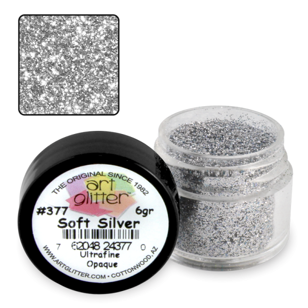 Art Glitter 377 Soft Silver 1/4 oz