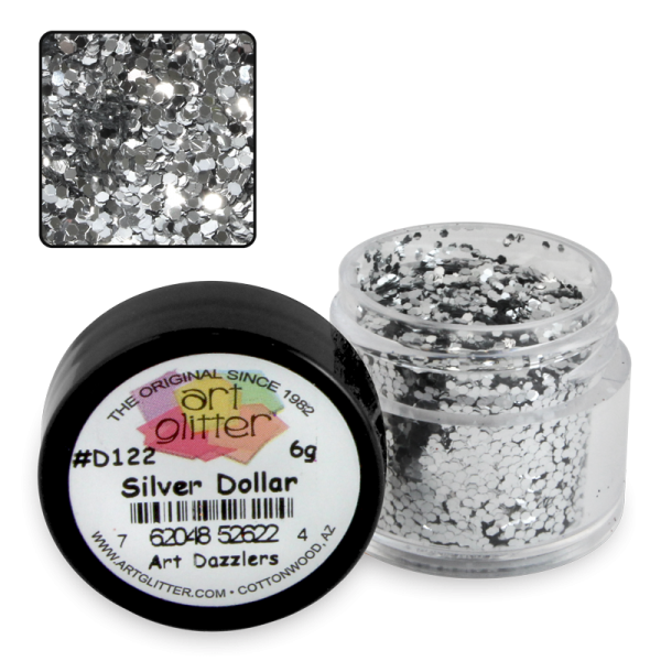 Art Glitter D122 Silver Dollar 1/4 oz