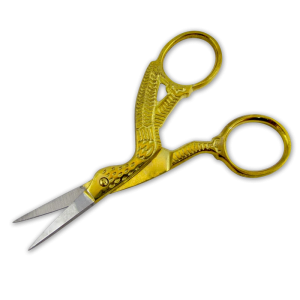 Bird Shaped Right Handed Cuticle Scissors - Gold Color