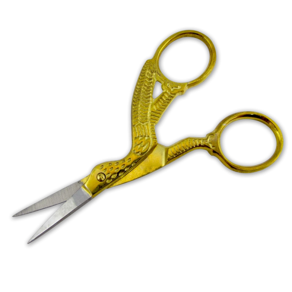 Bird Shaped Right Handed Cuticle Scissors – Gold Color