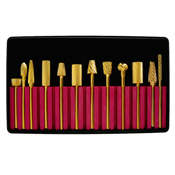 Bit kit – Carbide – Gold 3/32 (12 pcs)