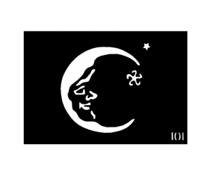 Body Stencil #101 (3" x 4") (Moon)