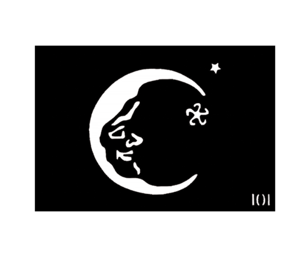 Body Stencil #101 (3" x 4") (Moon)