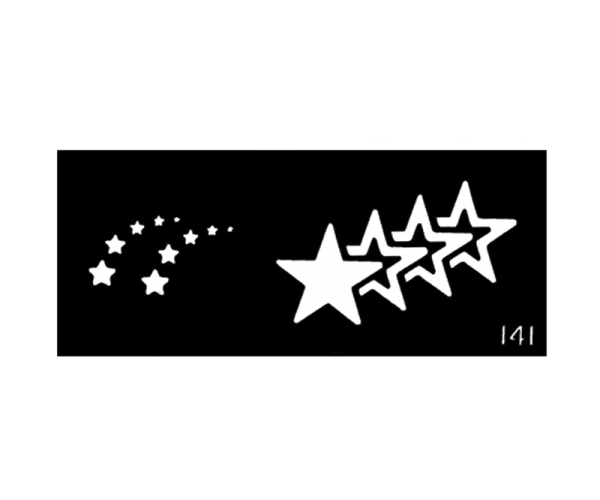 Body Stencil #141 (2" x 5") (Stars)