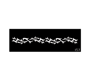 Body Stencil #157 (2" x 6") (Tribal Design)