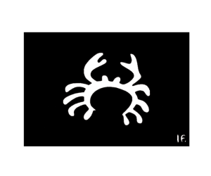 Body Stencil #16 (3" x 4") (Crab)