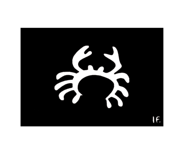 Body Stencil #16 (3" x 4") (Crab)