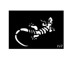 Body Stencil #197 (3" x 4") (Lizard)